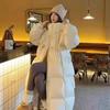 Black Winter Fashion Thick Cotton Coat Women 2026 New Retro Parka Jacket Korean Oversized Chic Loose Hooded Casual Long Overcoat