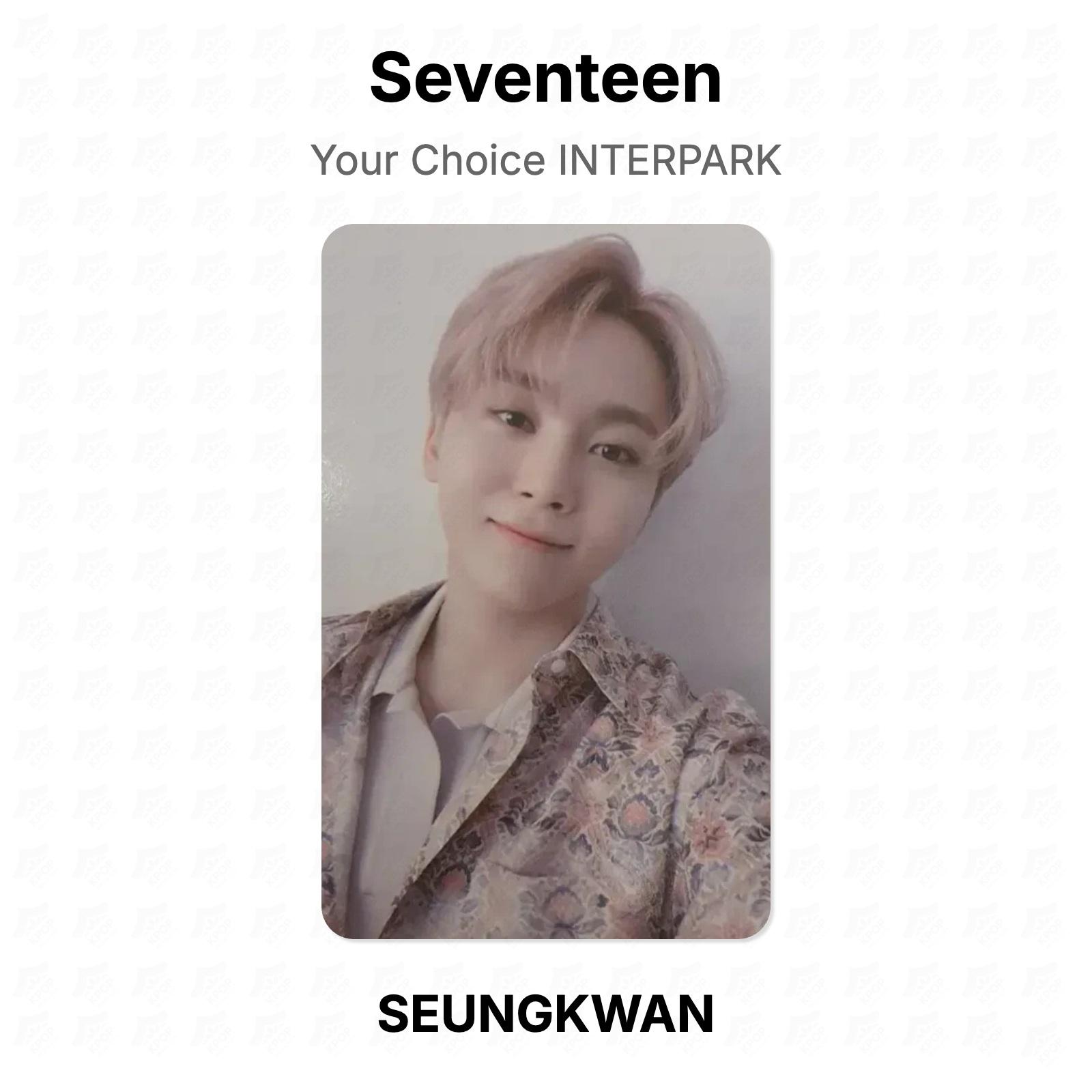 Seventeen Ваш Выбор Официальная Фотокарточка INTERPARK SEUNGKWAN
