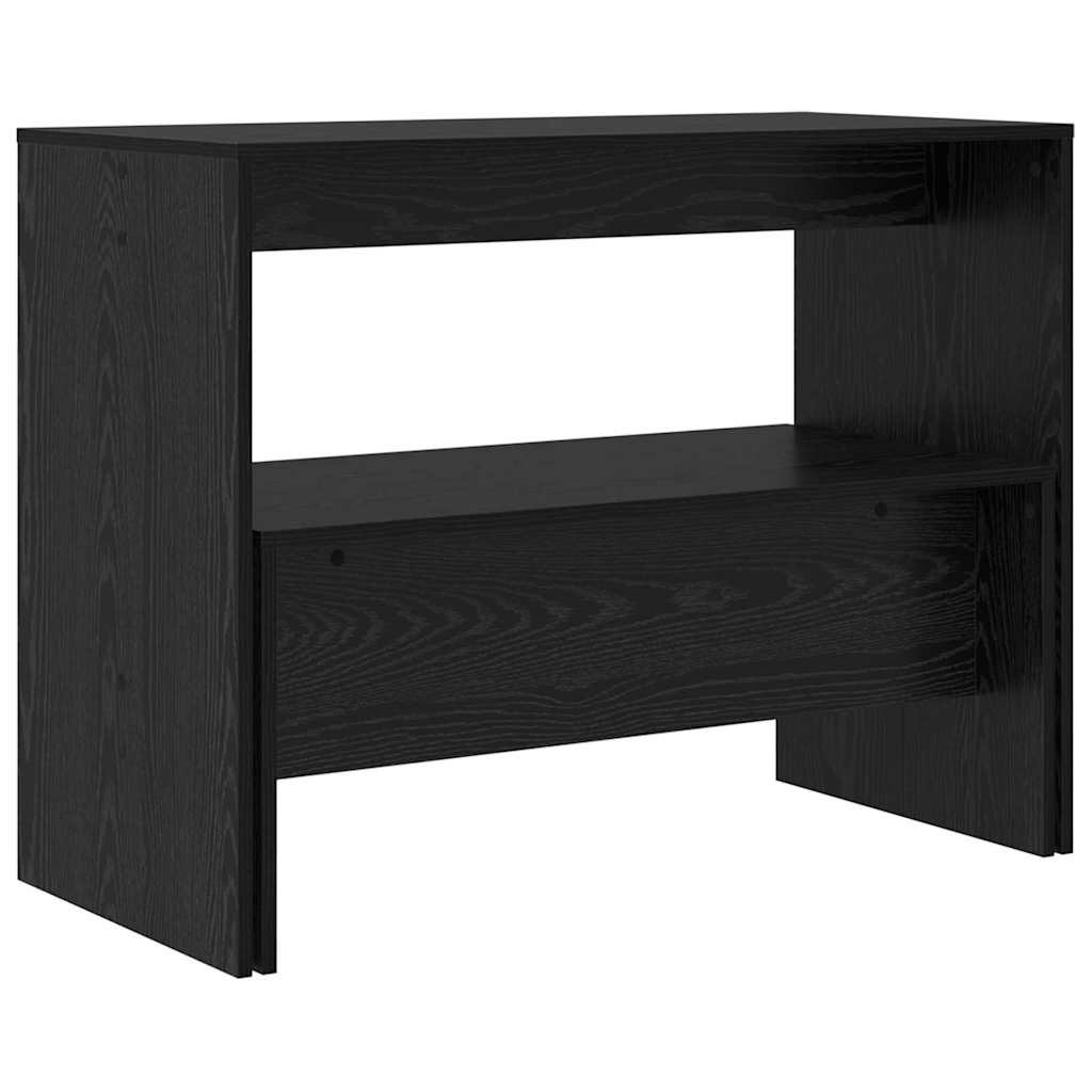 Dining Set 2 pcs Black Oak Effect Particleboard