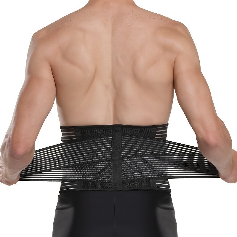 Adjustable Waist Support Belt with Dual Waist Straps Breathable Mesh for Lumbar Relief, Training Athletic Taping, Gym Accessory Sportswear