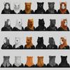 Playful Cat Cute Head Mask With Movable Jaw For Fun Celebrations Festive