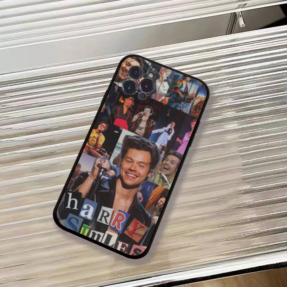 H-HaRRy Music S-Styles Phone Case For iPhone 17,16,15,14,13,12,11 Plus,Pro Max,XS,Soft Black Cover