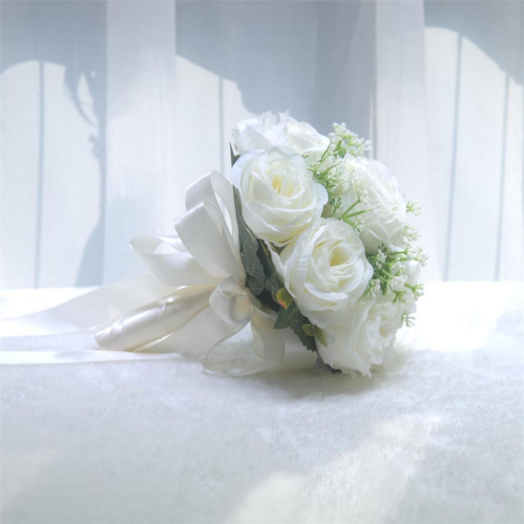 European Style Bridal Bouquet - Artificial Wedding Photography and Home Decoration Flowers