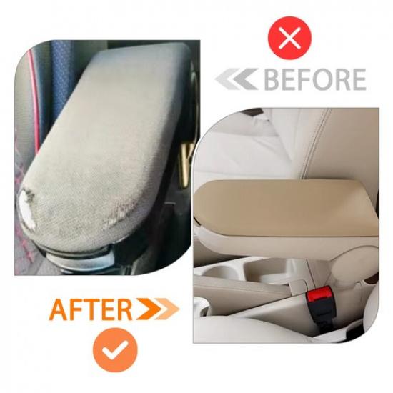 Center Console Armrest Lid Cover Fits VW Jetta Beetle 1999-2009 Beige Front NEW