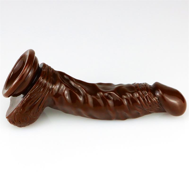 Crescent Large Simulation Dildo Crystal Soft Glue Female Masturbator Adult Products