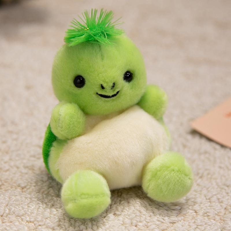 Mini Tier Plüschtiere Niedliche Sitzende Pose Panda Pferd Kaninchen Eichhörnchen Schildkröte Anhänger Kuschelig Schlüsselanhänger Taschen Deko Auto Hängende Puppe 13cm