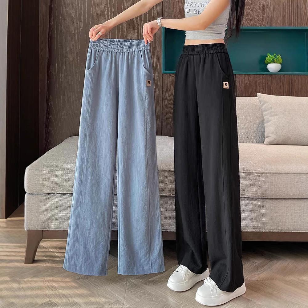 

Ice Silk Tencel Wide-Leg & Straight-Leg Women s Pants 3XL