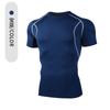 Mens Quick Dry Breathable Stretch Cycling Jersey Athletic Running Workout Gym T-shirt