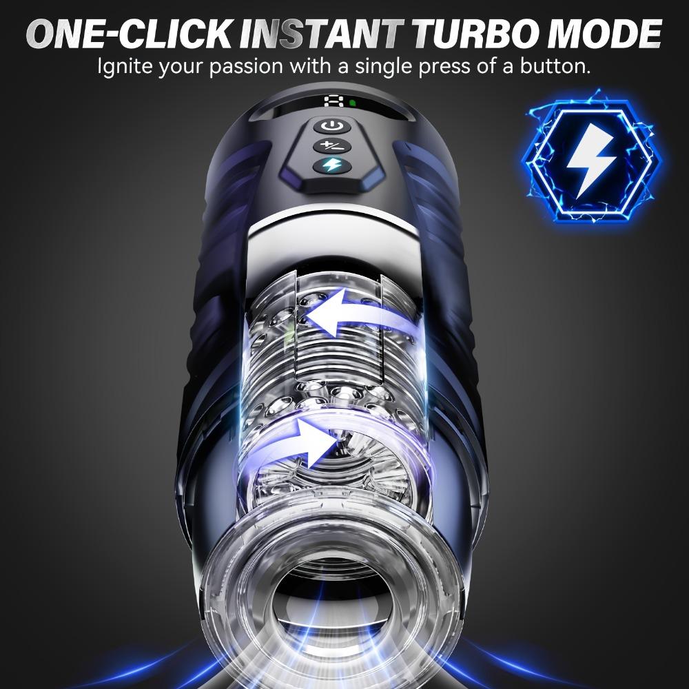 Automatic Male Masturbator Telescopic Rotating Mastubator Cup Glans Stimulator Penis Pump Adult Sex Machine for Men Erotic Goods