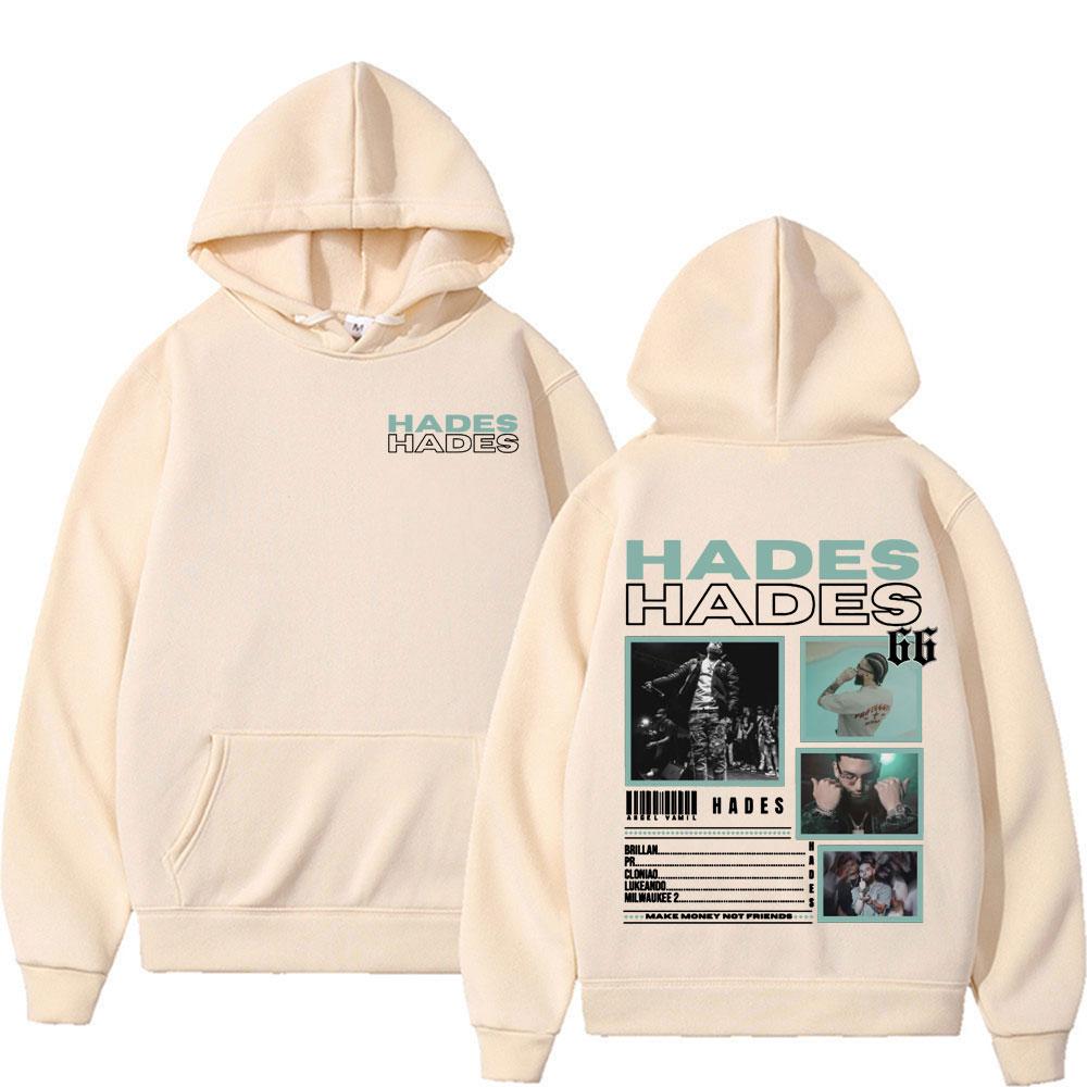 Rapper Hades 66 Make Money Not Friends Album Grafik Hoodie Herren Damen Mode Hip Hop Popmusik Übergroßer Hoodie Y2k Sweatshirt