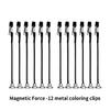 Pack of 10 Magnetic Flexible Alligators Clamps for Models and Professional Painting