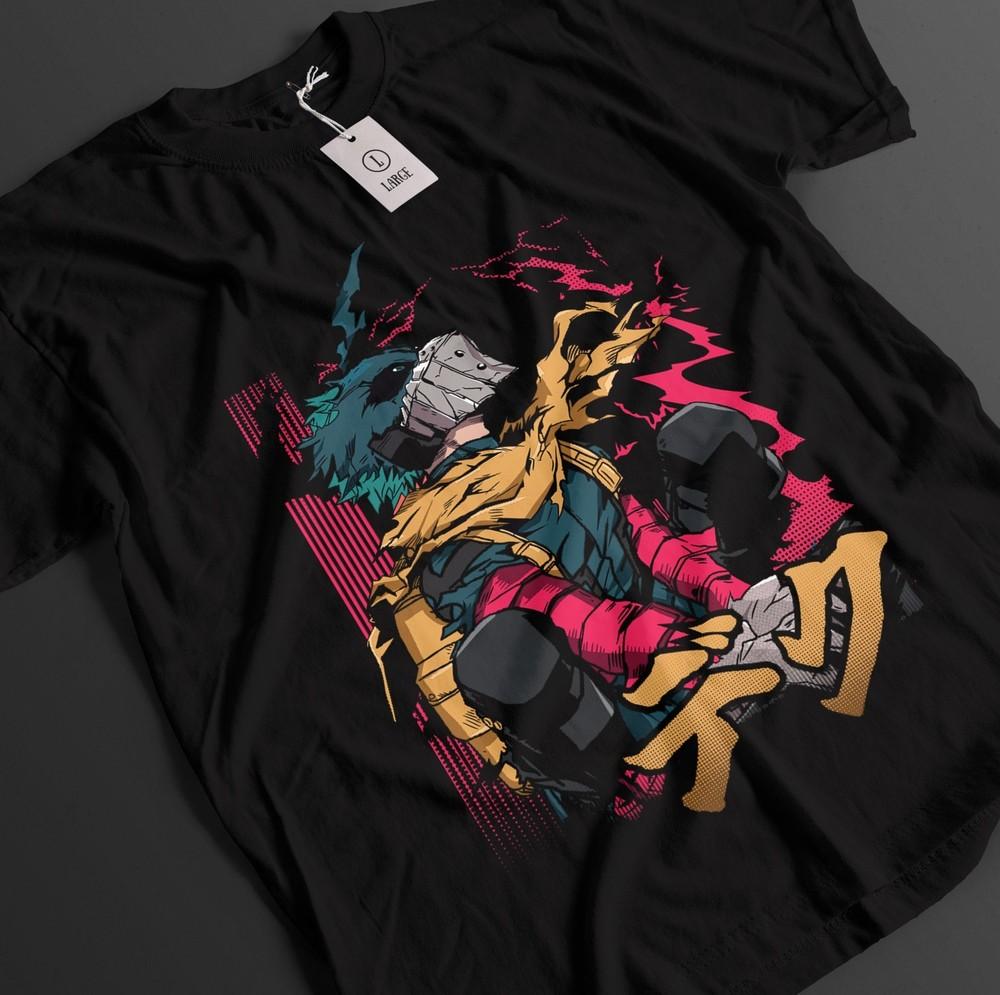 

Футболка Моя геройская академия Деку Футболка Бакуго Всемогущий Топ Тодороки МГА Унисекс Футболка S