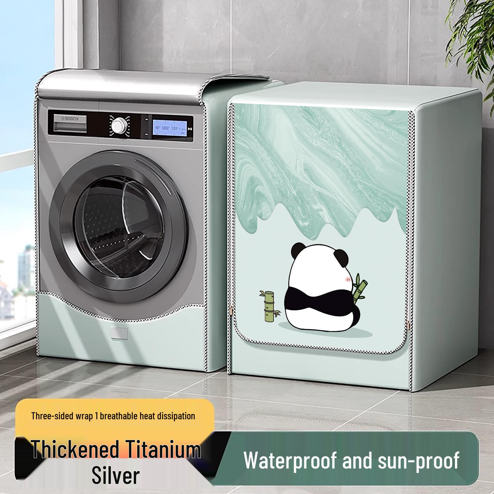 

Водонепроникний сонцезахисний чохол для пральної машини з барабаном на 10 кг (Підходить для Midea, Little Swan, Panasonic, Haier) 4.5-5.5kg