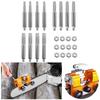Set Of 12 Effective 4mm/4.8mm/5.5mm Grinding Heads With Nuts For Bicycles Motorcycles And Professional Technicians