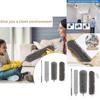 Fiber Material Telescopic Duster With Flat Head For Furniture And Ceiling Dusting