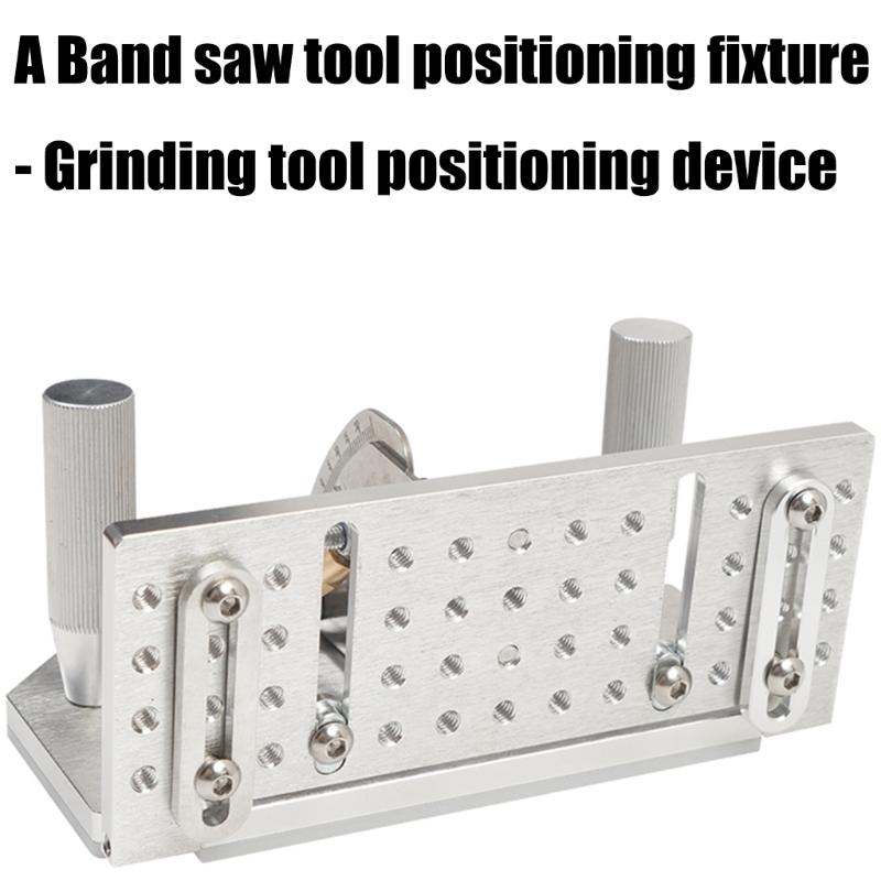Belt Grinder Cutter Jig Long Sharpening Locator Double Press Plate Cutter Making Angled Grinding Guide for Belt Sander Machine