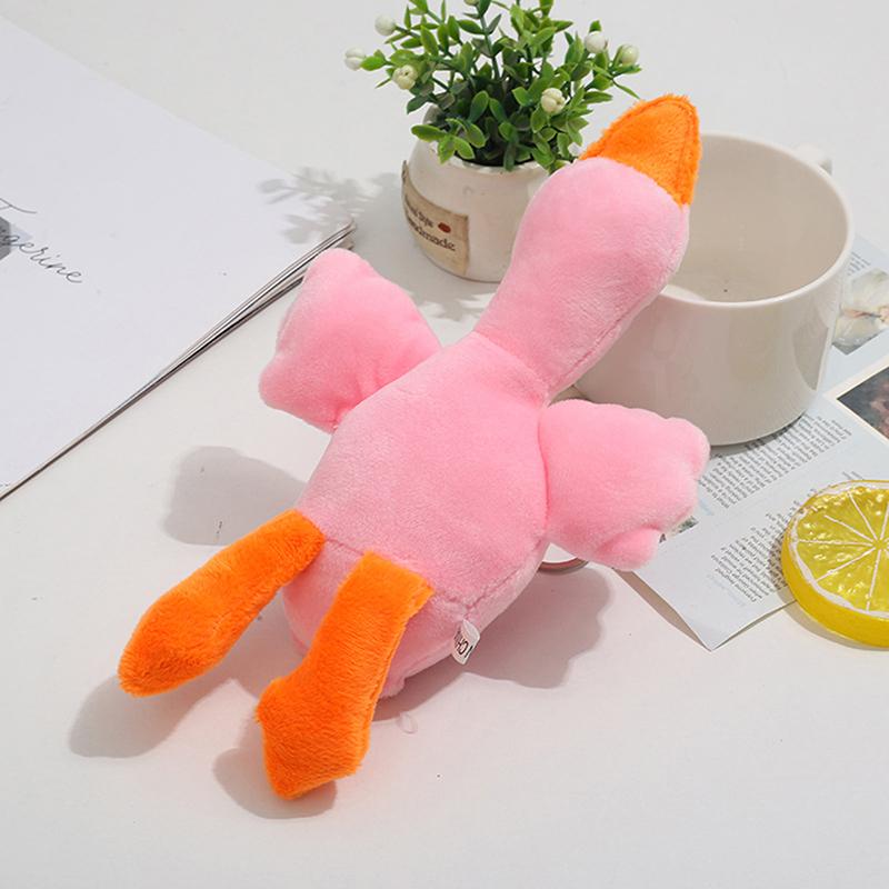 20Cm Cartoon Goose Plush Keychain Goose Pendant Plush Toys For Women Girls Boys Toy Doll Bag Accessories Car Keyring Gifts