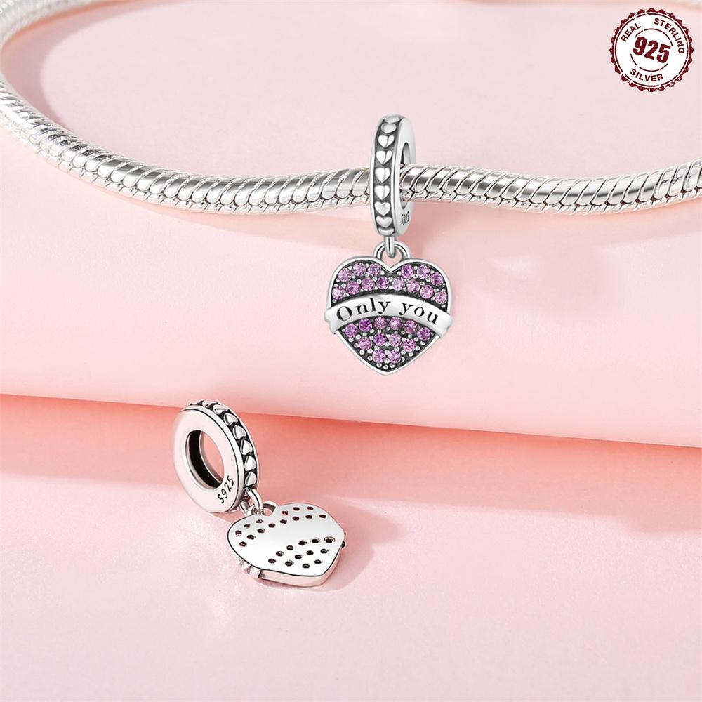 Beads Copper Charms Original Infinite Love Heart Pendant Beads Fit Bracelet Jewelry Diy Women Fine Gift Accessory