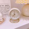 Small Table Clocks, Hongyada Classic Non-Ticking Desk Alarm Clock with Backlight Battery Operated HD Glass for Bedroom Living Room Kitchen Bedside