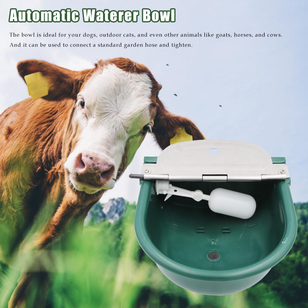 Farm Supplies 4L Float Valve Water Trough Livestock Drinking Bowl for Horse Cattle Sheep Goat Pig Automatic Livestock Waterer