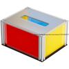 Montferries Color Blocking Tissue Box Niche Light Luxury Industrial Style Desktop Living Room Tissue Box
