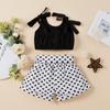 Toddler Baby Girls Sleeveless Solid Tops+ Love Printed Shorts Outfits Clothes