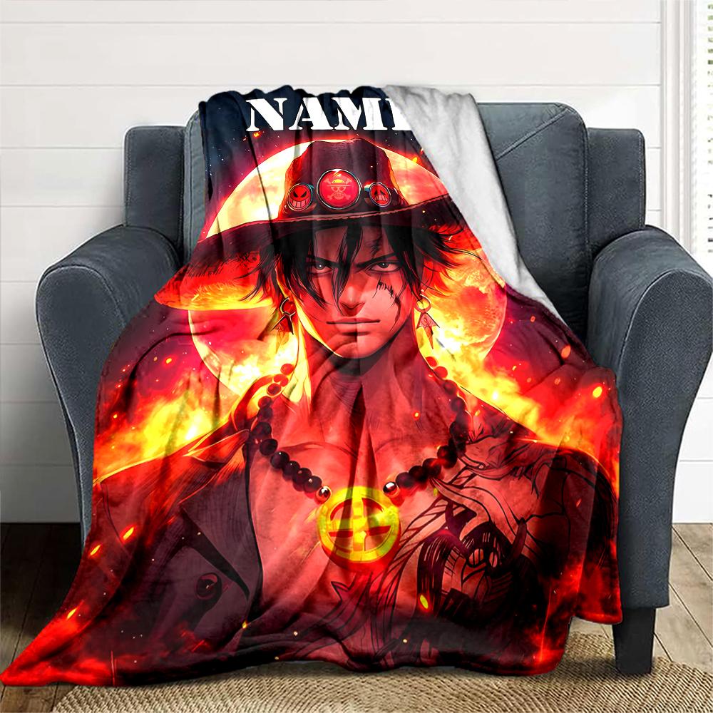Customiz Name Personality One Piece Blanket Soft &Warm Sofa Office Bed Travel Lunch Break Blanket, Gift Suitable All Seasons
