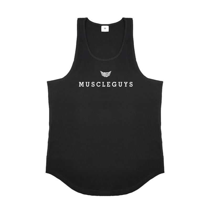 Do The Work  Brand Pure Cotton Bodybuilding Fitness Workout Gym Sports Mens Slim Fit Summer Fashion Casual Printed O-neck Tank Top