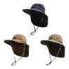 Unisex autumn fisherman's hat Windproof & Quick-drying W/neck-protecting anti-UV for Fishing Hiking Camping Outdoor