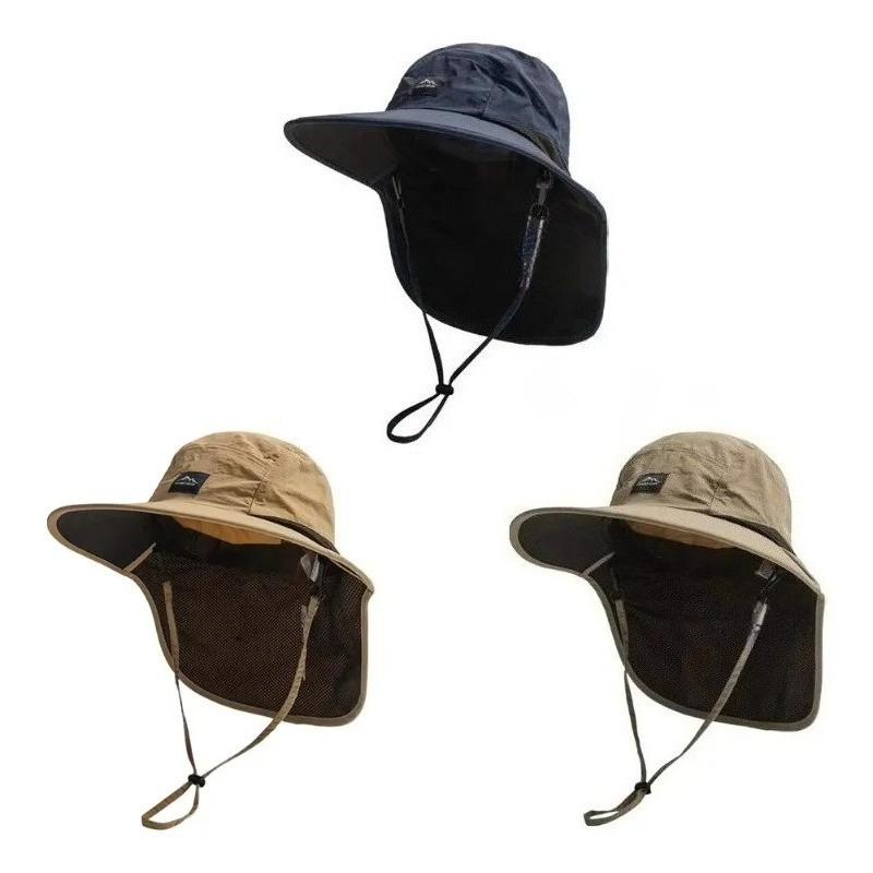 Unisex autumn fisherman's hat Windproof & Quick-drying W/neck-protecting anti-UV for Fishing Hiking Camping Outdoor