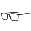 Men's Sports Style Eyeglass Frame with TR90 Anti-Blue Light Lenses and Aluminum-Magnesium Legs, Myopia Compatible, Model 5832