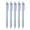 Tombow Pencil Monograph Light Ballpoint Black Smoky Blue Oil-Based Pen, 0.5mm, Ink, Barrel, 5-Pack (BC-MGLE45-5P)