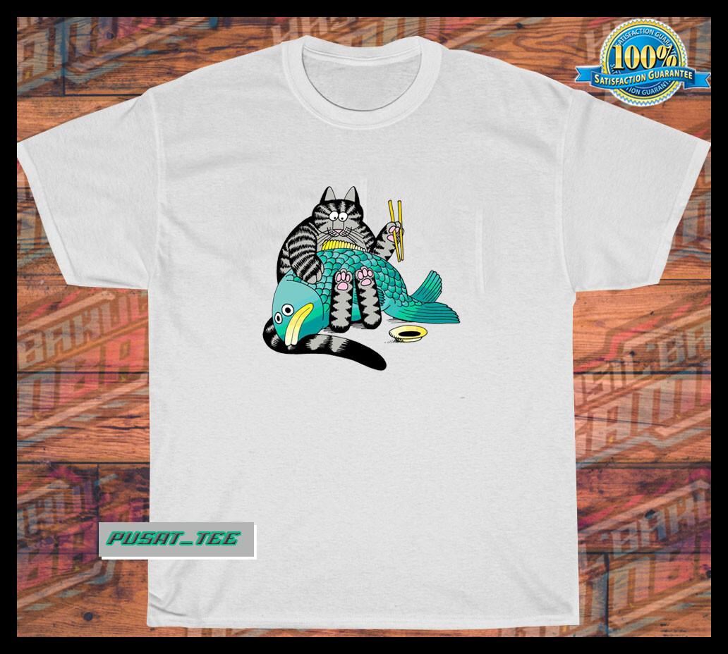 New Crazy Cat Sumo Hawaii logo american funny T-shirt Size S5XL L