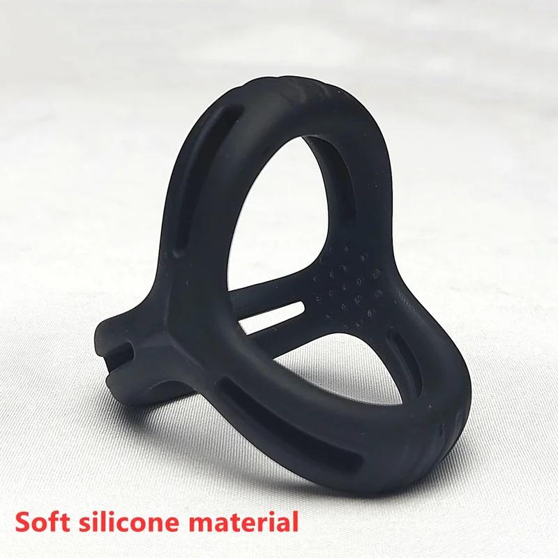 Penis Ring Reusable Silicone Semen Cock Ring Penis Enlargement Delayed Ejaculation Sex Toys For Men