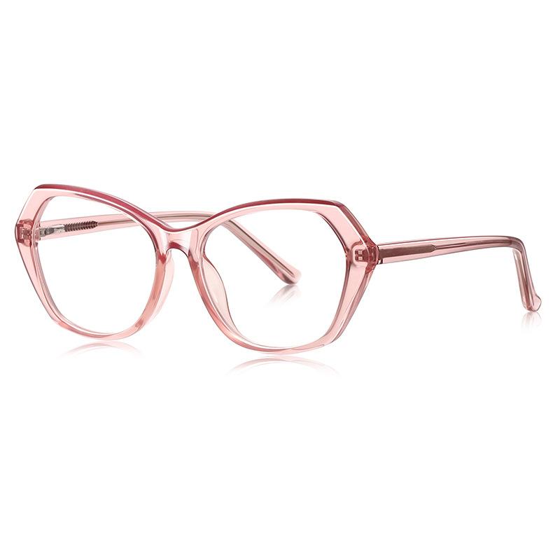 

New Vintage Transparent Computer Reading Glasses Frame Women Men Polygon Anti Blue Light Presbyopia Eyeglasses Original lens 0