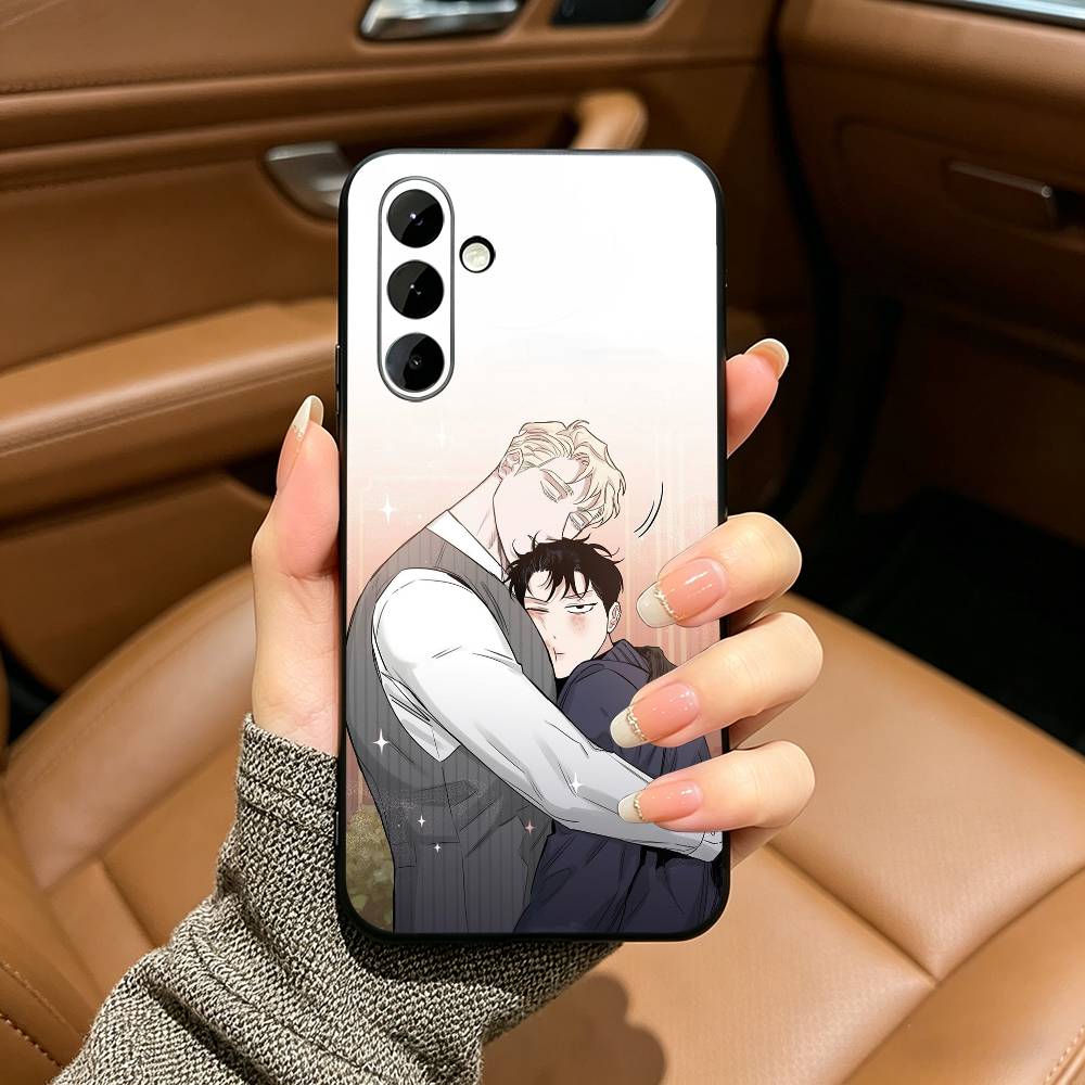 BL-M- Manhwa R-roses Black Soft Silicone Phone Case for Samsung Galaxy A73, A71, A72, A70, A53, A52, A51