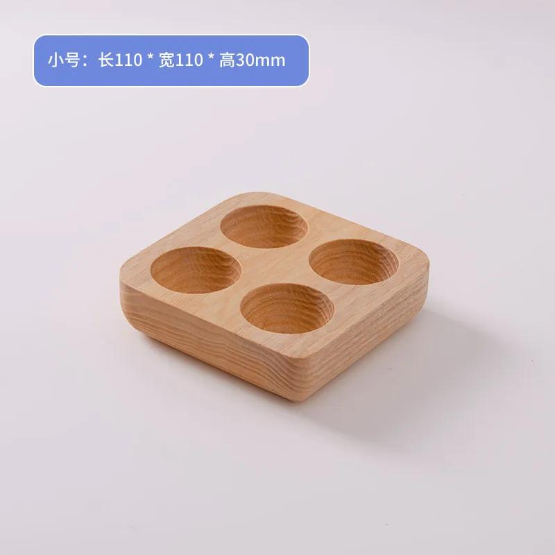 Solid Wood Egg Tray Egg Storage Box Display Rack Storage Tray Kitchen Organizer Dessert Plate Snack Bowl Dim Sum Dish Egg Rack