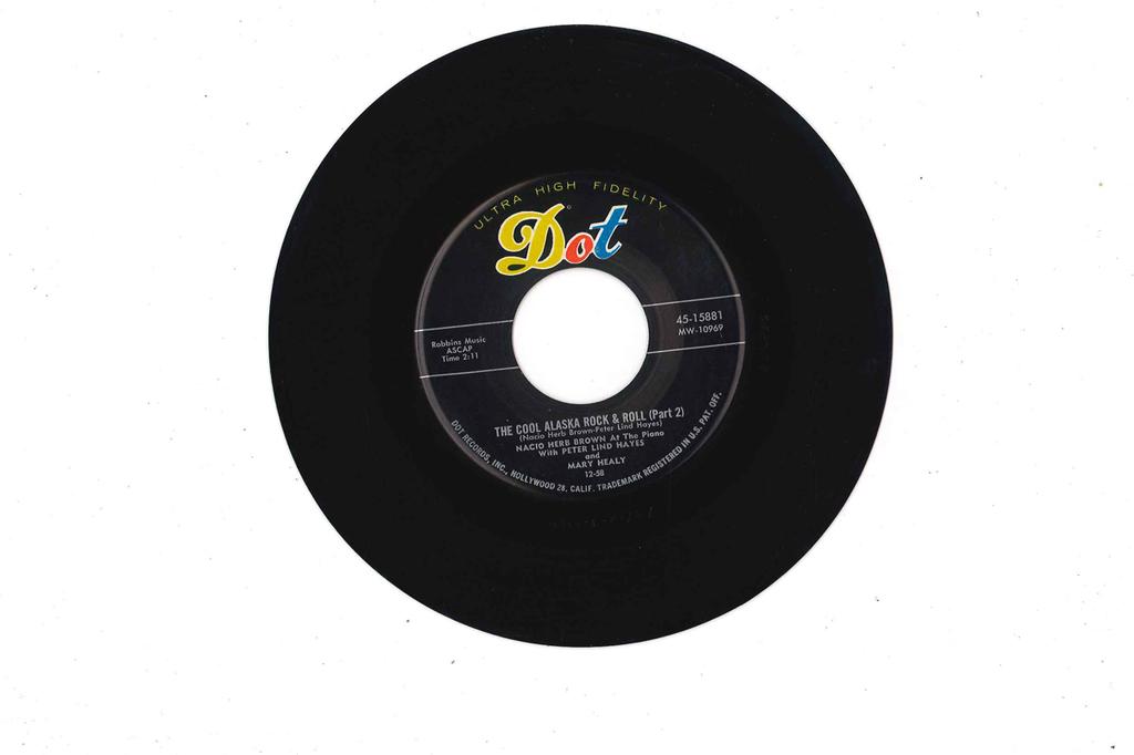 7inch Record PETER LIND HAYES & MARY HEALY - Cool Alaska Rock & Roll 4515881 DOT 1958 US Rock Used