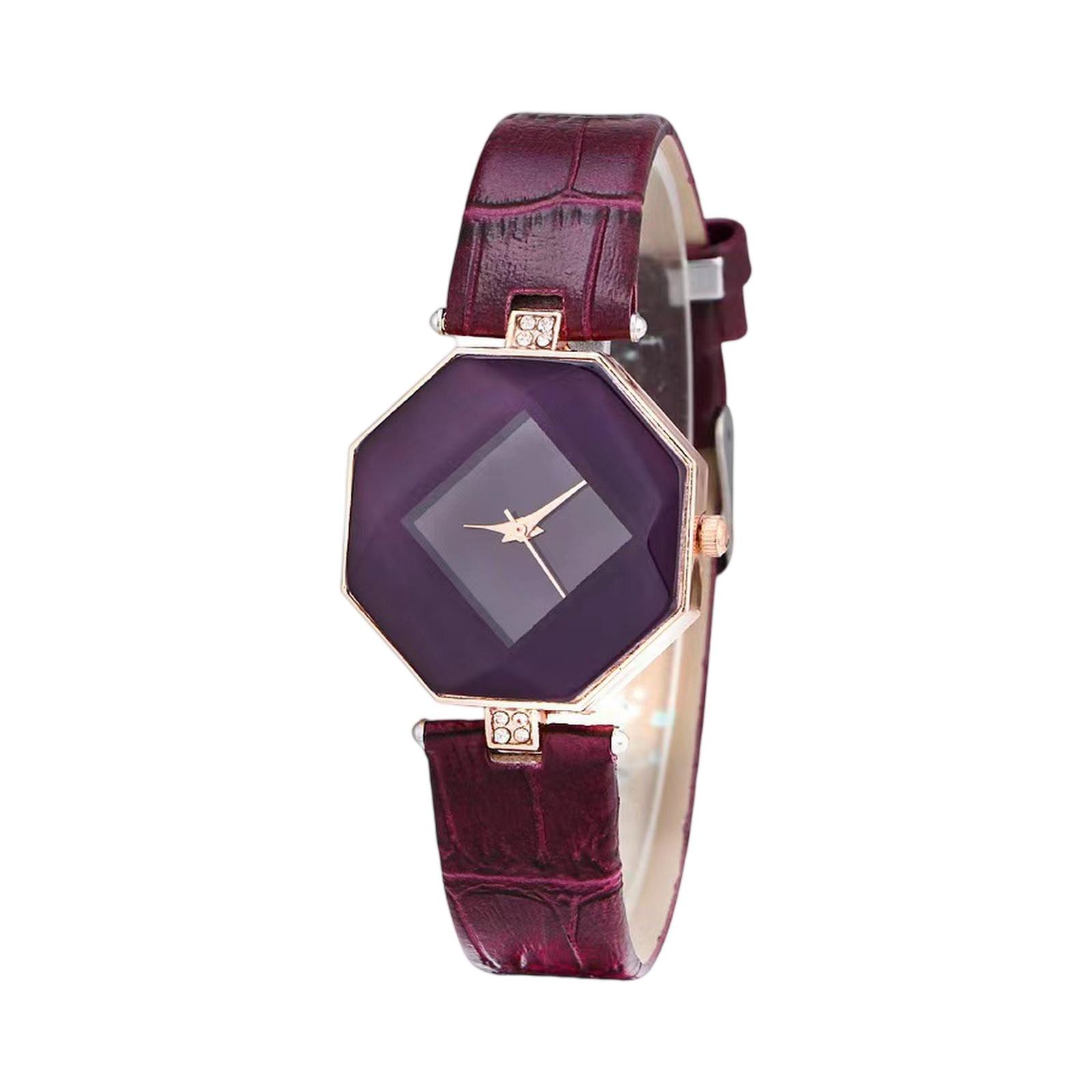 

Женские модные кожаные часы One Size фиолетовый