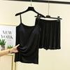 Modal Cotton Tank & Shorts Pajama Set: Women's Loose Slimming Summer Sleepwear Two-Piece