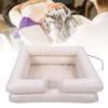 PVC Portable Hair Washing Basin White Bedside Shampoo Basin Elderly Disabled Bedridden Pregnancy