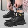 Popular Martin Boots Autumn and Winter New High-top Tooling Shoes Men's Versatile Waterproof and Wear-resistant Short Boots Casual Trendy Shoes