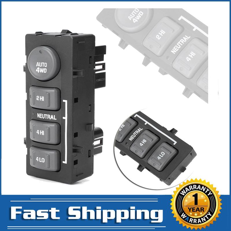 4WD 4x4 Transfer Case Button 4 Wheel Drive Control Switch for Chevrolet Silverado Suburban Tahoe GMC Sierra Yukon 15709327