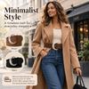 Crescent Buckle Suede Waist Belt Wide Fashion Belt Accessory Y2K Wide Waistband For Women