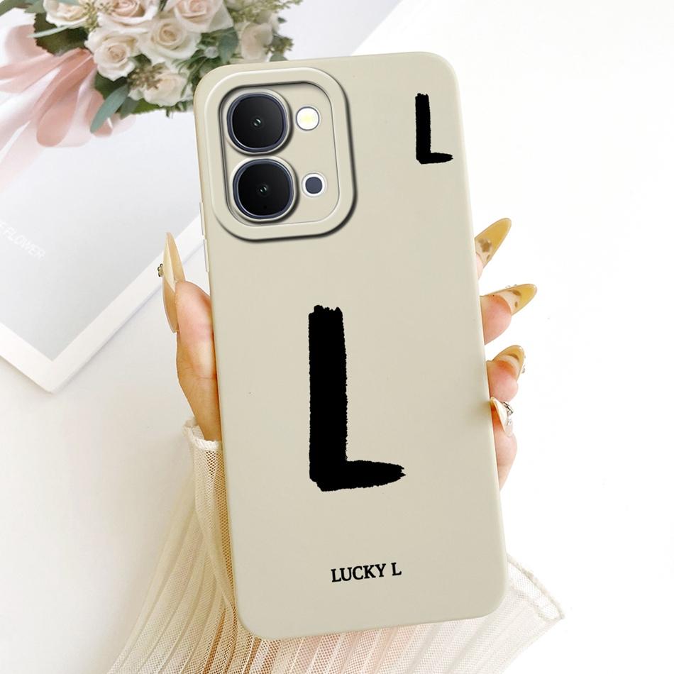For Vivo Y31d Y51 Pro Y500i Lucky Initial Letter Phone Case For Vivo Y31D Y51Pro Y500i Soft Silicone Shockproof Cases Bumpers