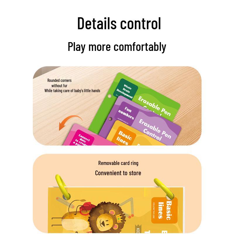 Auslöschbares Kalligraphie-Übungsbuch für den Kindergarten: Fröhliche Früherziehungs-Schreibübungskarten