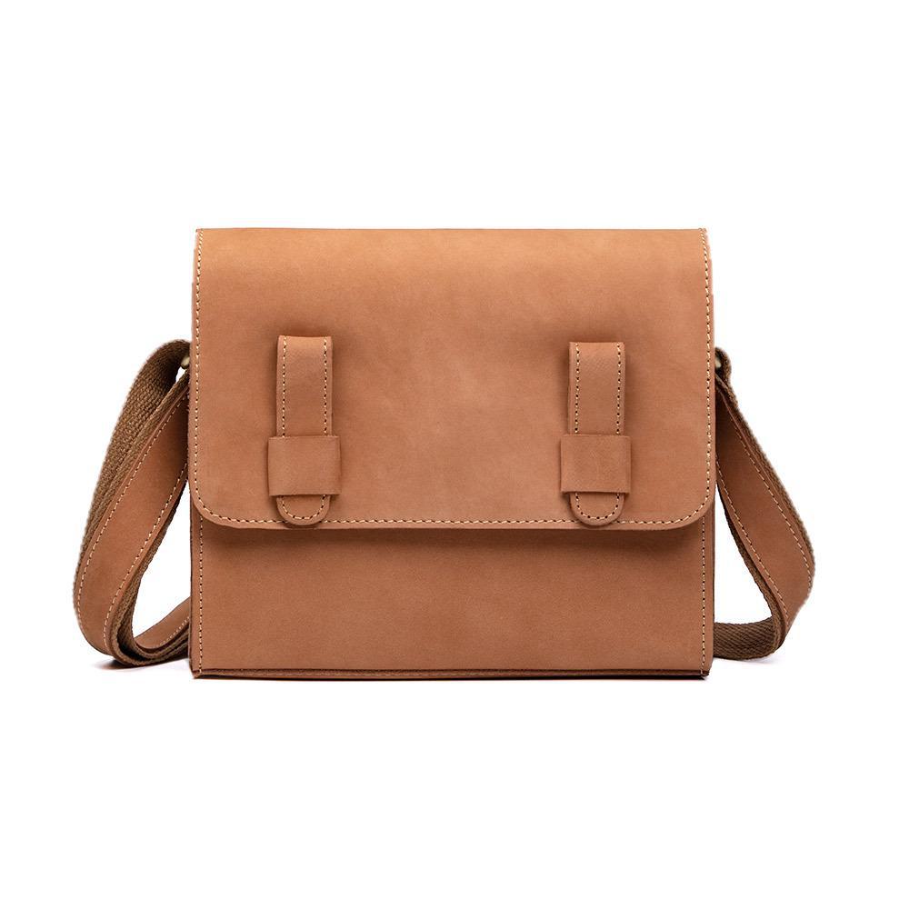 2025 Ladies Genuine Leather Large Capacity Shoulder Messenger & Cosmetic Bag