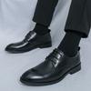 Fashion Italy Pointed Toe Leather Shoes Men Luxury Oxfords Classic Business Formal Office Men Shoes Boos Dress Men Black Wedding Shoes