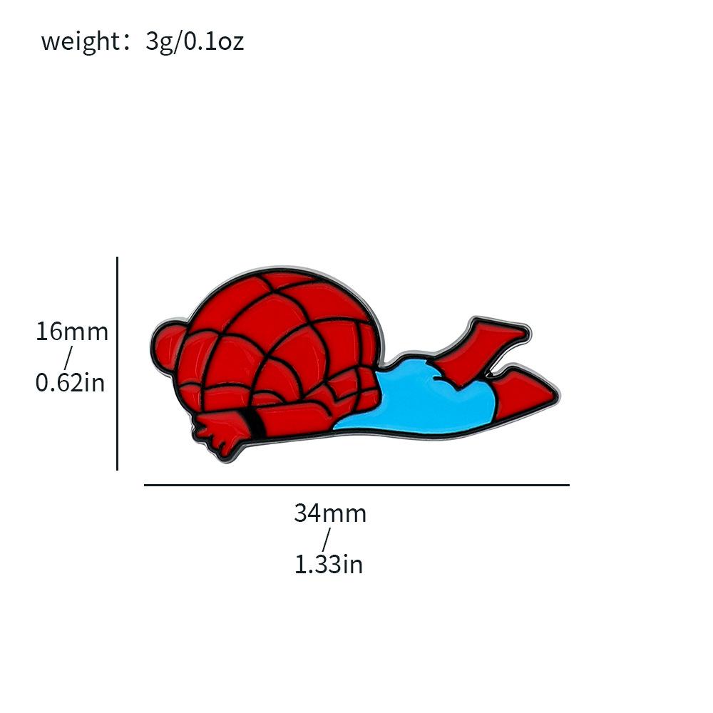 89 Spider-Man Alloy Brooch Marvel Superhero Spider-Man Metal Badge Backpack Jacket Personalized Decoration