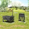 62L Festival Trolley on Wheels, Garden Folding Trolley Cart
